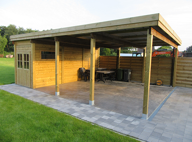 Corporation Matron controleren Wij bouwen alle tuinhuizen, carports en overkappingen in hout op maat.